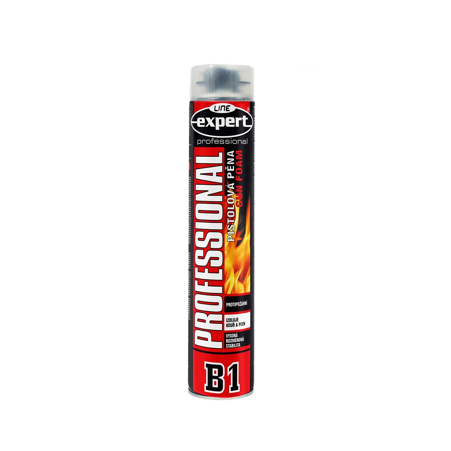 EXPERT LINE PROFESSIONAL GUN FOAM B1 montážní PUR pěna pistolová 750 ml