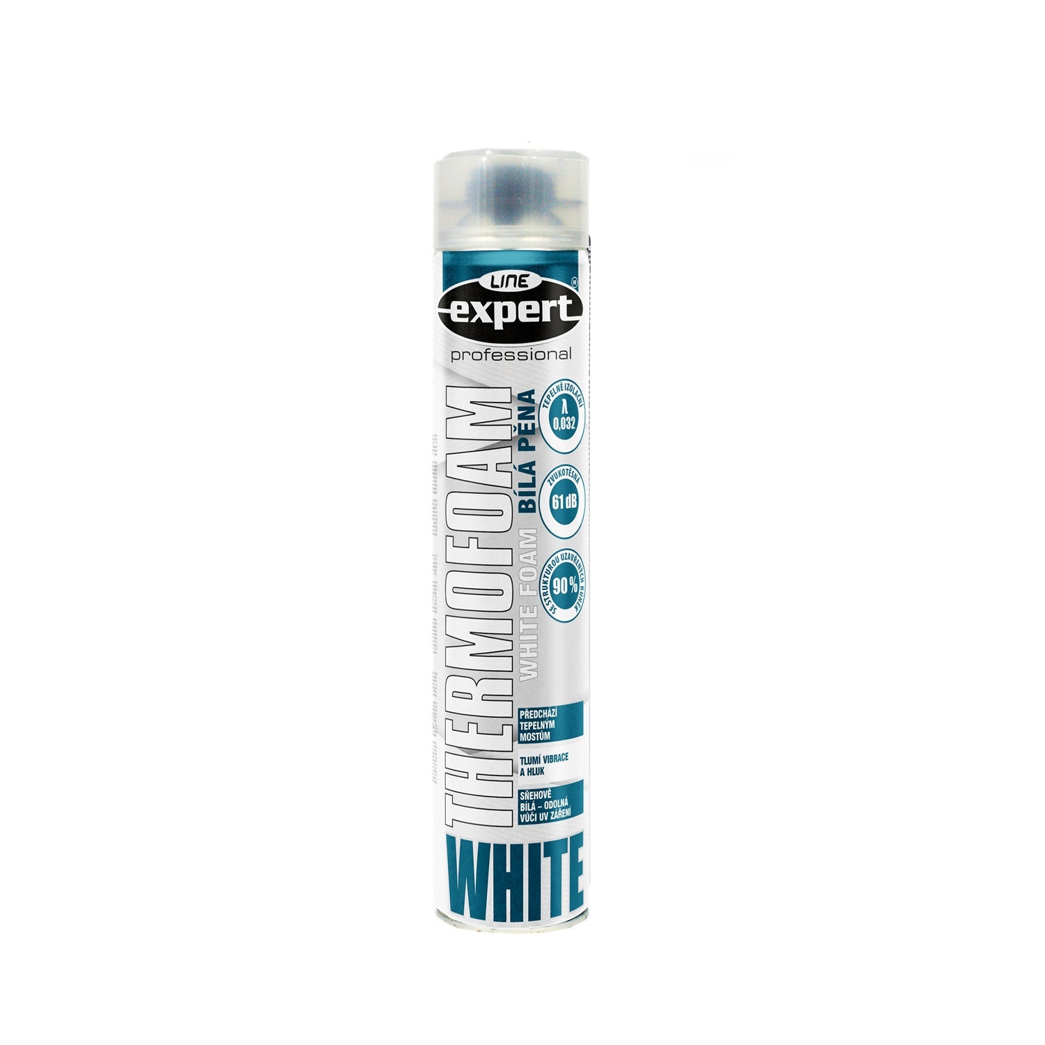 EXPERT LINE THERMOFOAM bílá montážní PUR pěna pistolová 750 ml