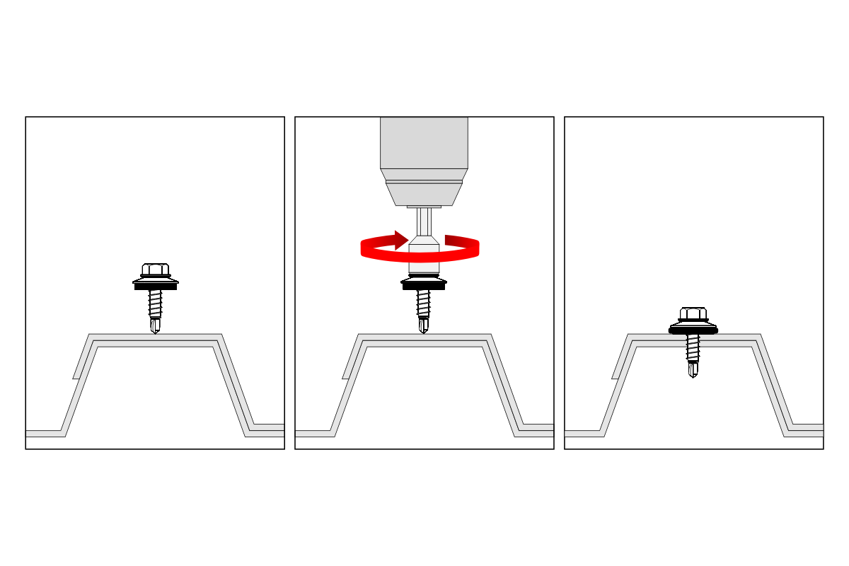 ETANCO FRS Ø4,8 mm farmářský šroub s podložkou A14