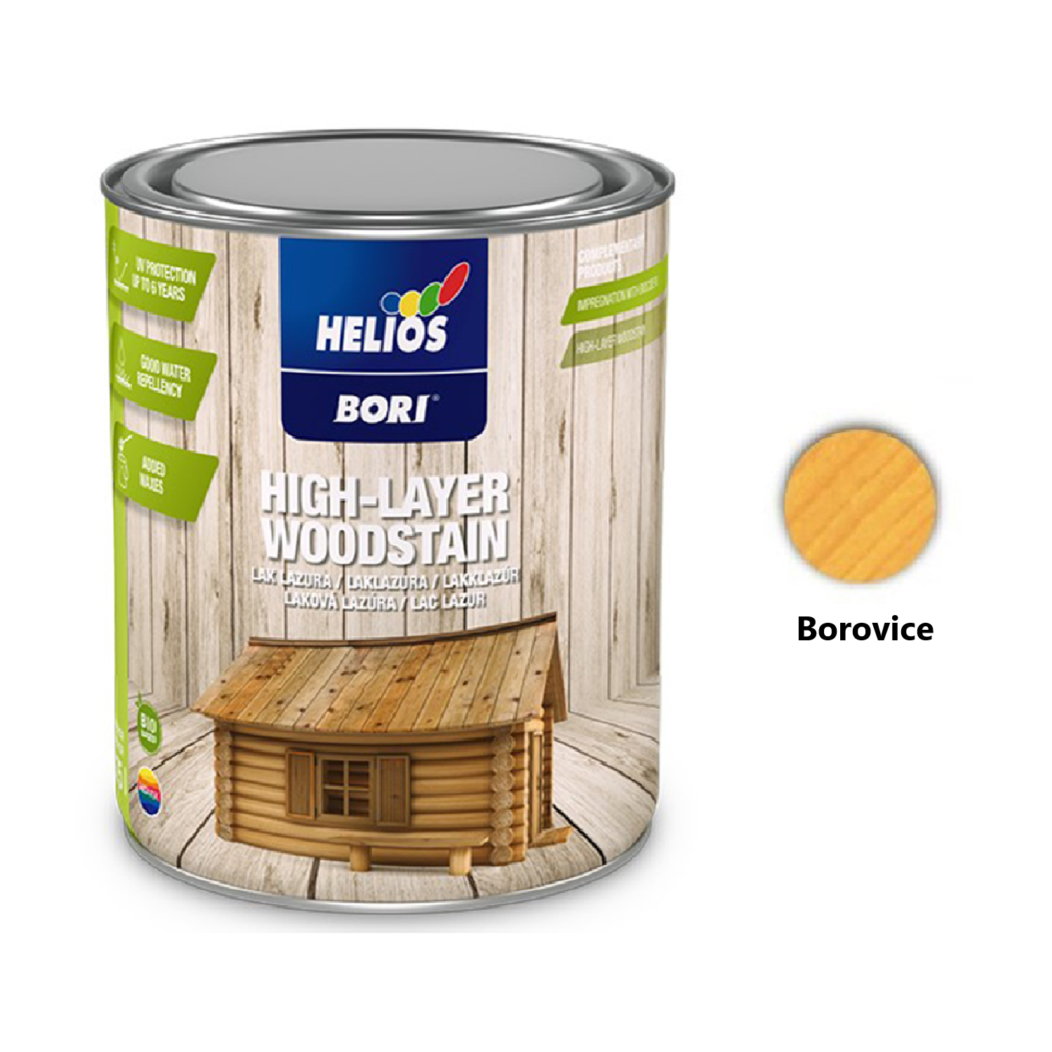 HELIOS BORI Laková lazura na dřevo - bezbarvá