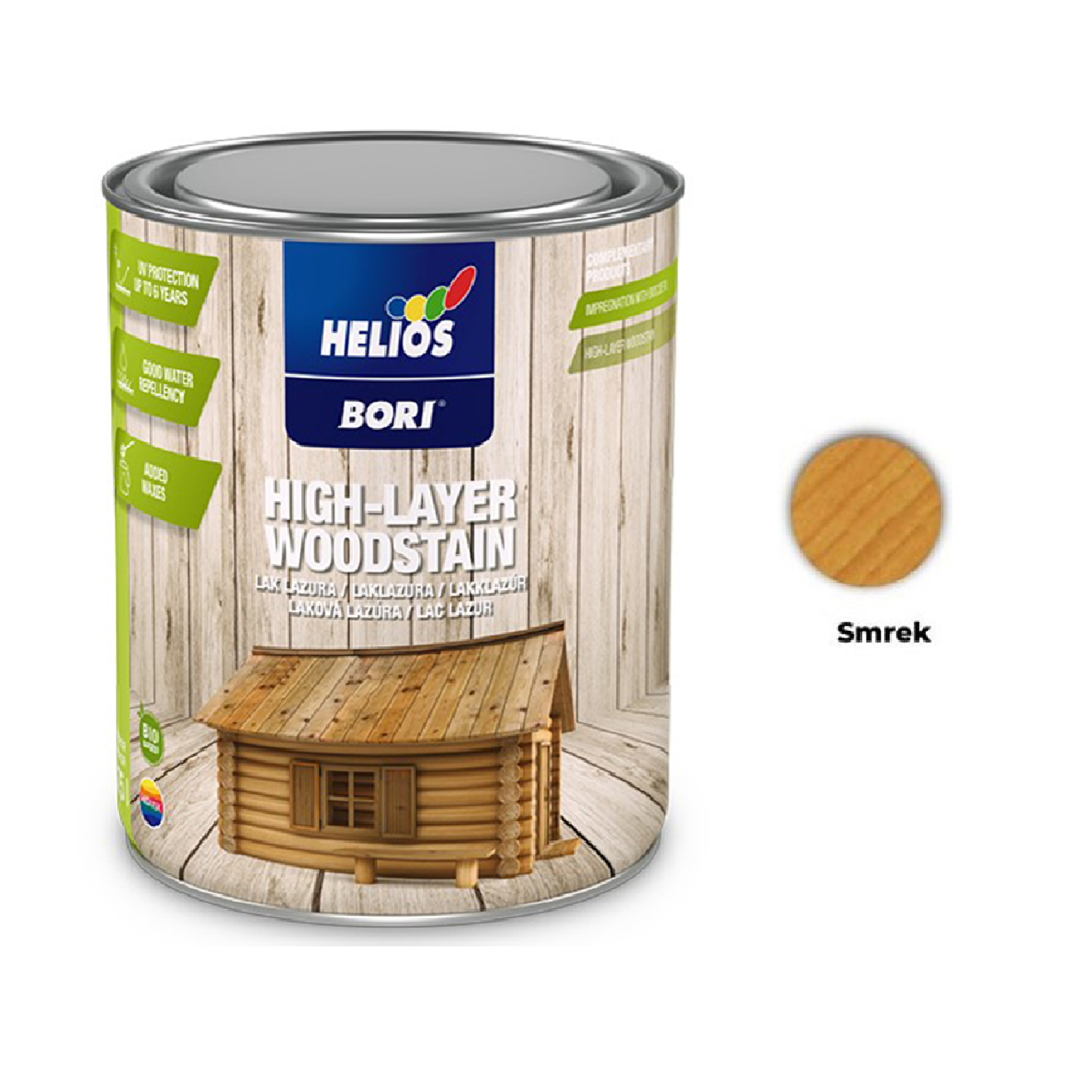 HELIOS BORI Laková lazura na dřevo - třešeň