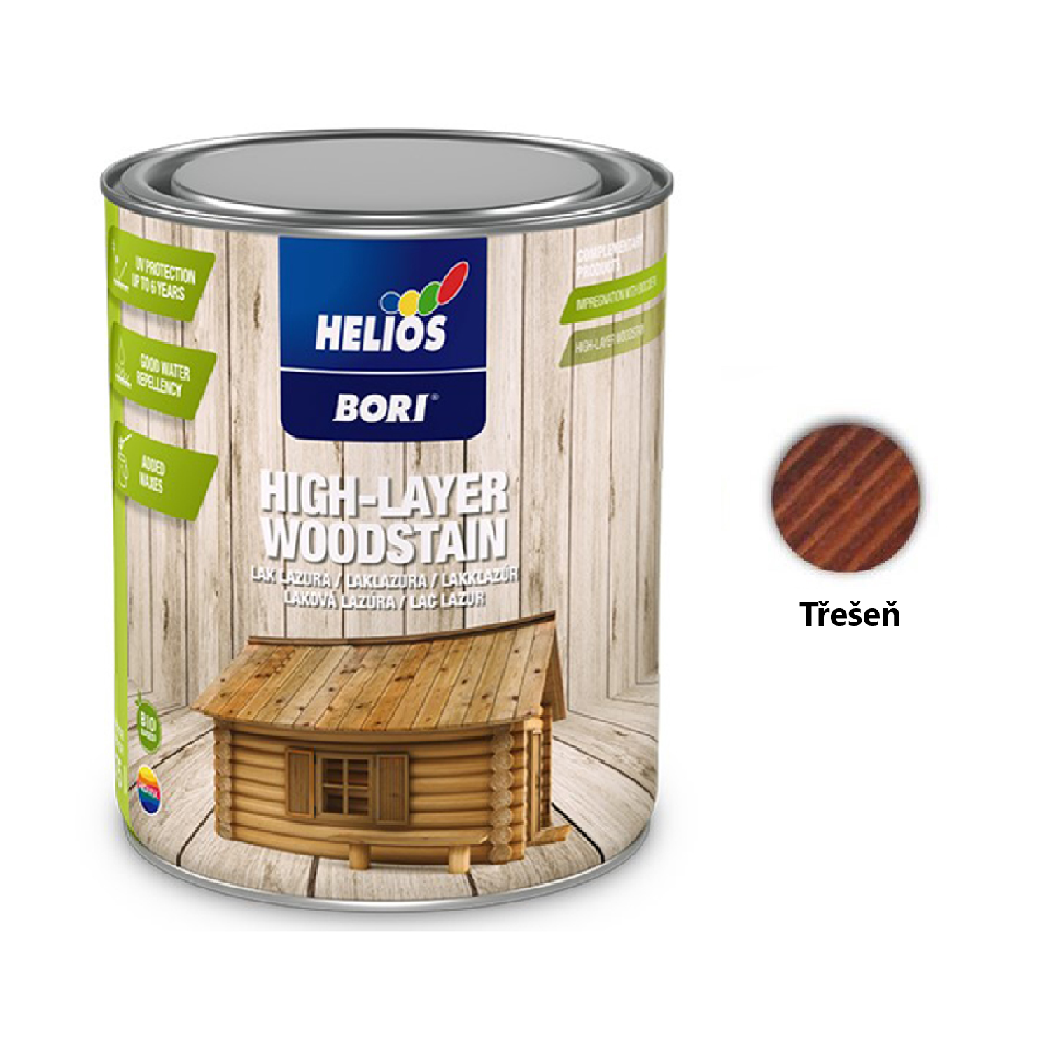 HELIOS BORI Laková lazura na dřevo - třešeň