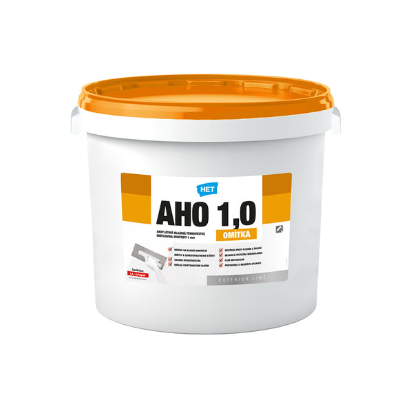 HET AHO akrylátová omyvatelná fasádní omítka - 25 kg (1,0 zrnitost)