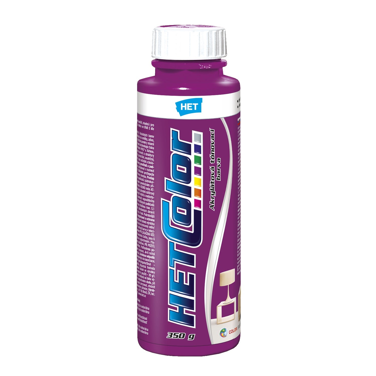 HET HETCOLOR akrylátová tónovací barva - 0300 purpurový odstín 0,35 kg