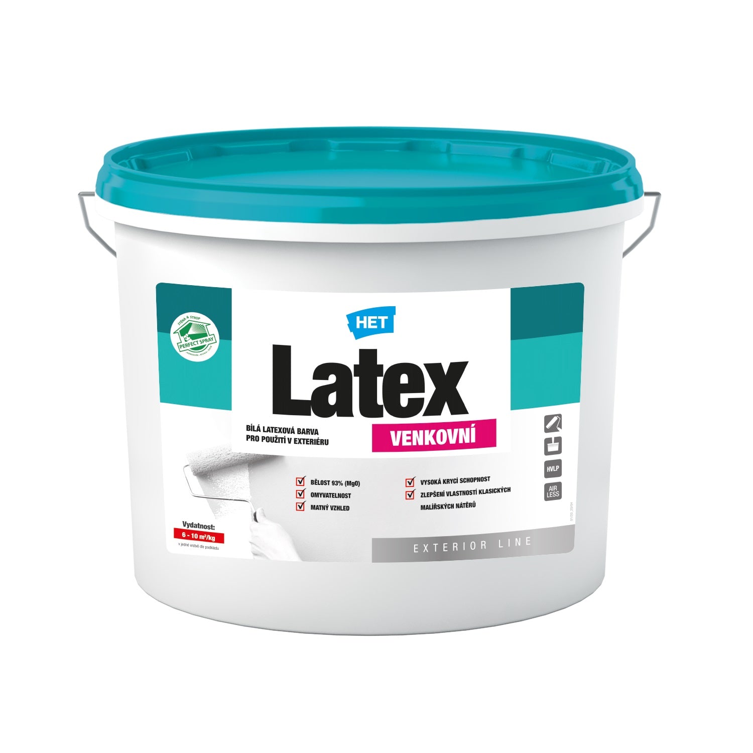 HET Latex VENKOVNÍ bílá omyvatelná latexová venkovní barva 5 kg