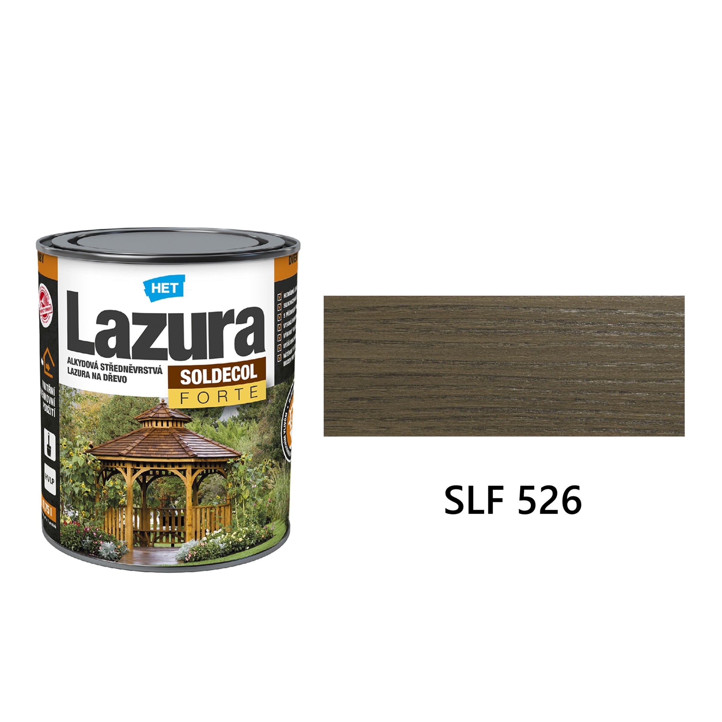 HET SOLDECOL Lazura FORTE středněvrstvá lazura na dřevo