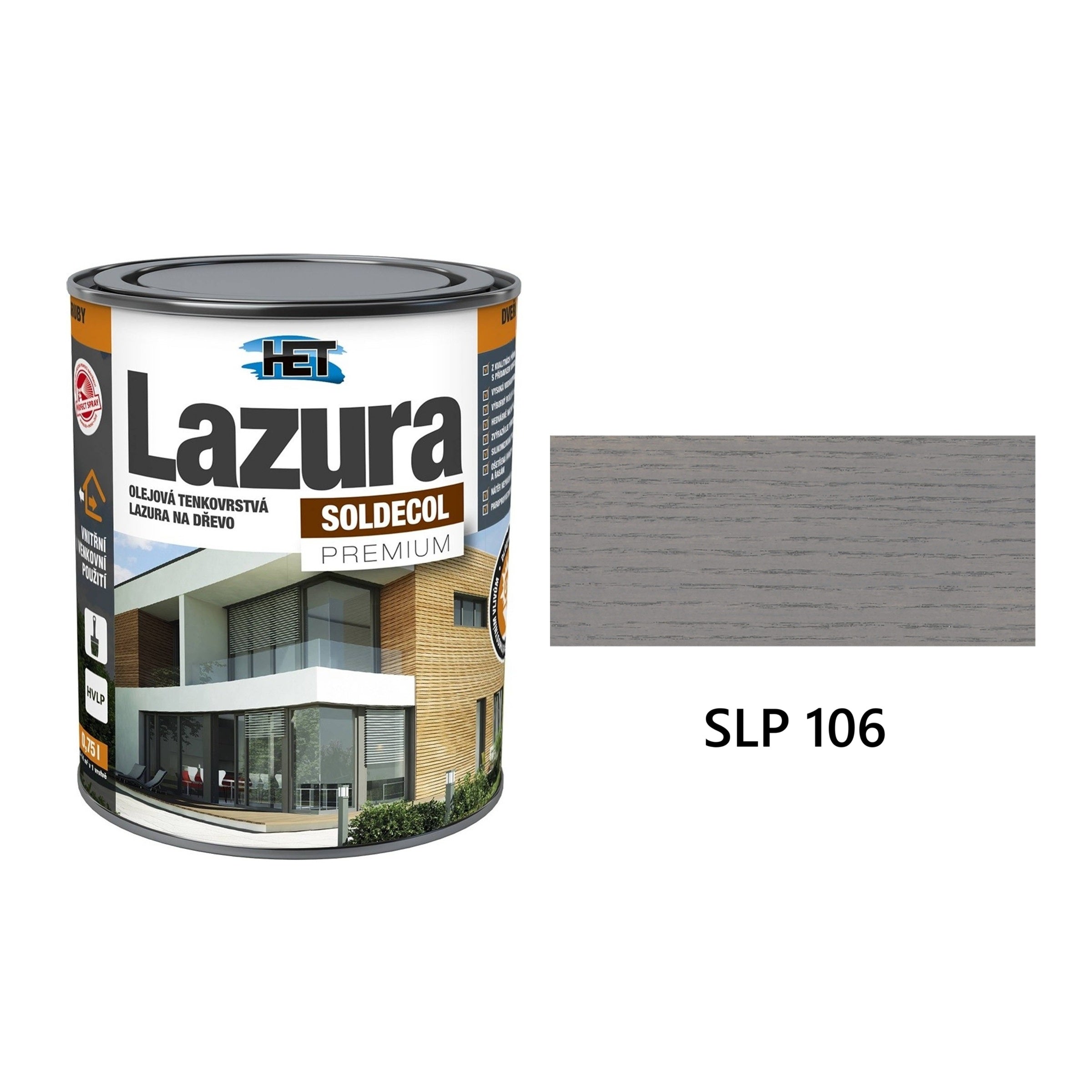 HET SOLDECOL Lazura PREMIUM tenkovrstvá olejová lazura na dřevo SLP 106
