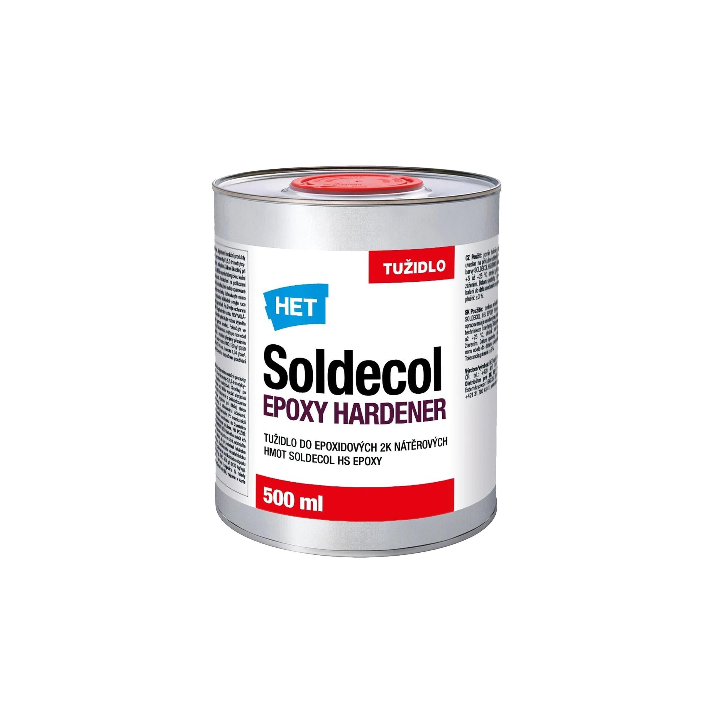 HET Soldecol EPOXY HARDENER tužidlo do epoxidových nátěrových hmot 500 ml