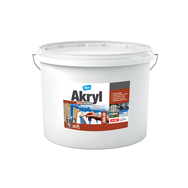 HET AKRYL ZÁKLAD NA DŘEVO základní barva na dřevo 12 kg