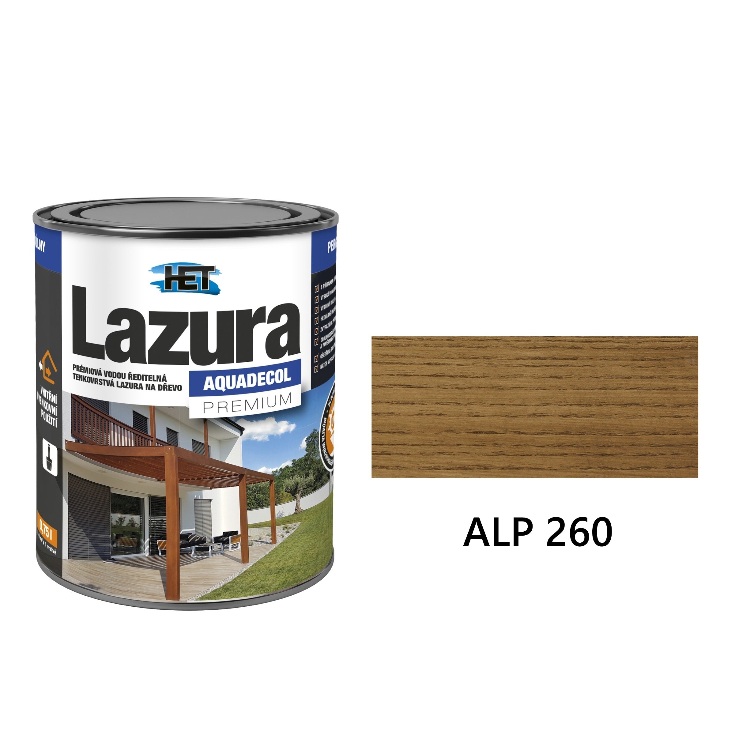 HET AQUADECOL Lazura PREMIUM ALP 260