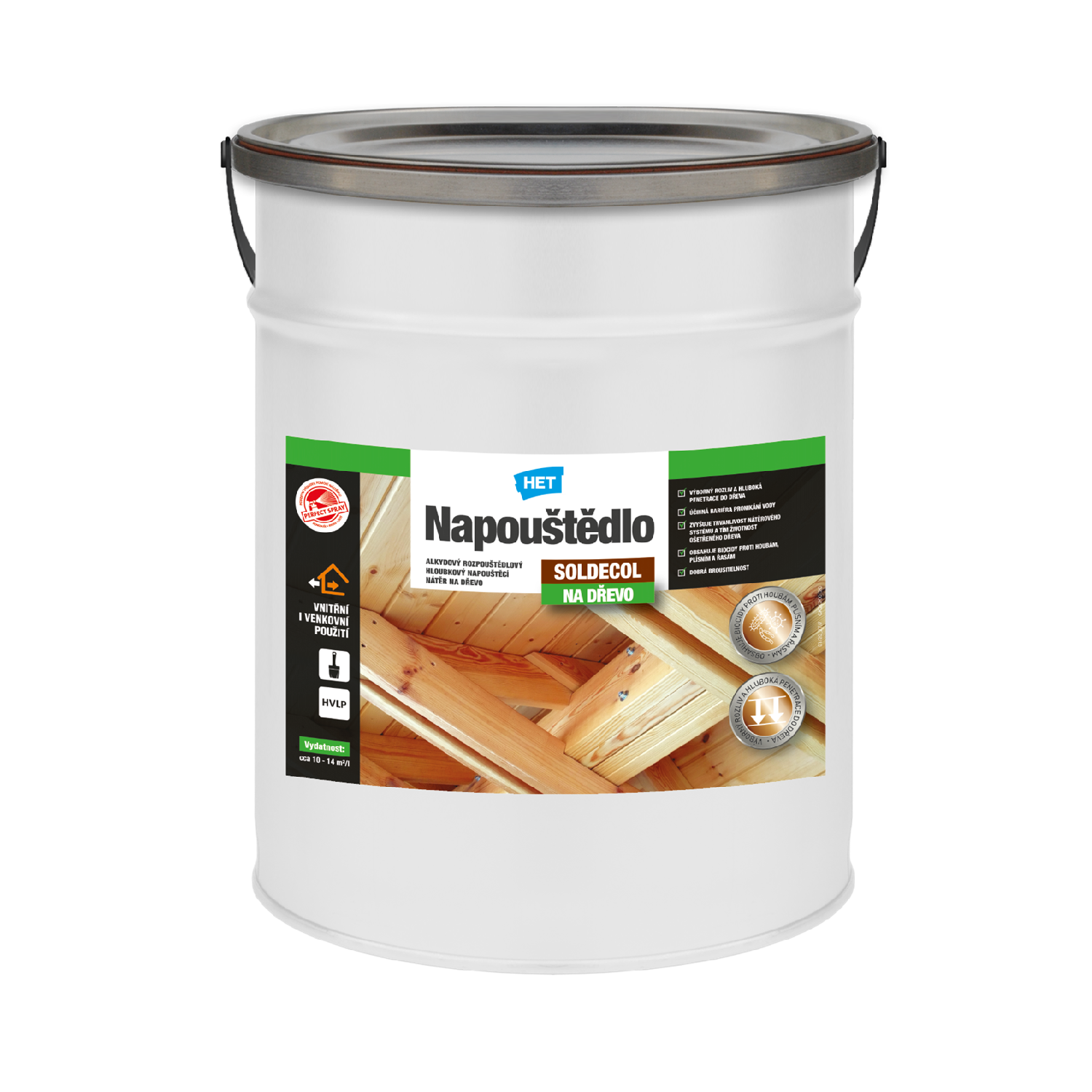 HET SOLDECOL Napouštědlo na dřevo 10 l