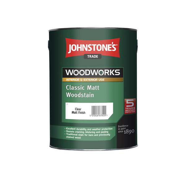 JOHNSTONE'S Classic Matt Woodstain syntetická tenkovrstvá lazura na dřevo