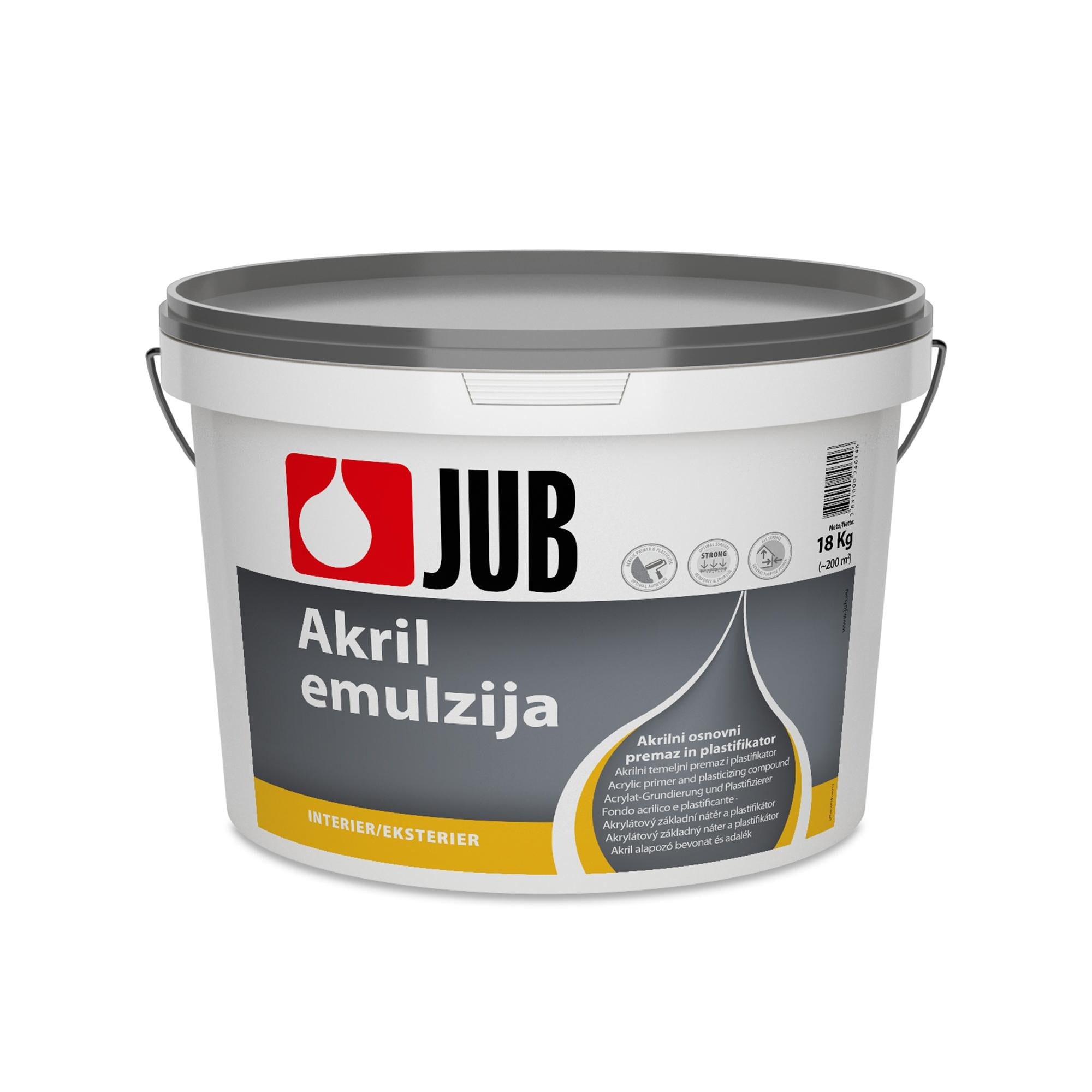 JUB AKRYL Emulze akrylátový základní nátěr a plastifikátor 18 kg