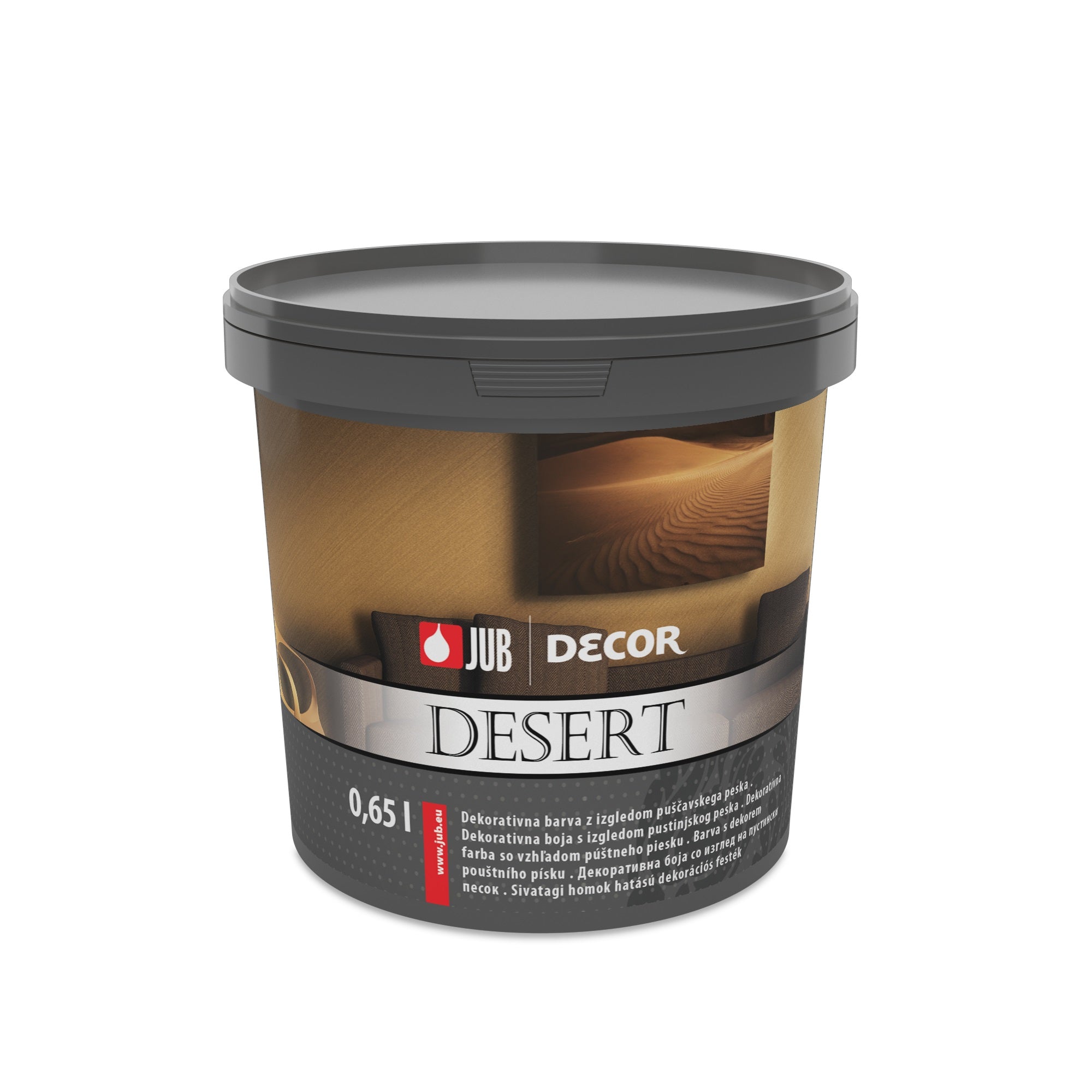 JUB DECOR DESERT interiérová omyvatelná písková barva na zeď 0,65 l