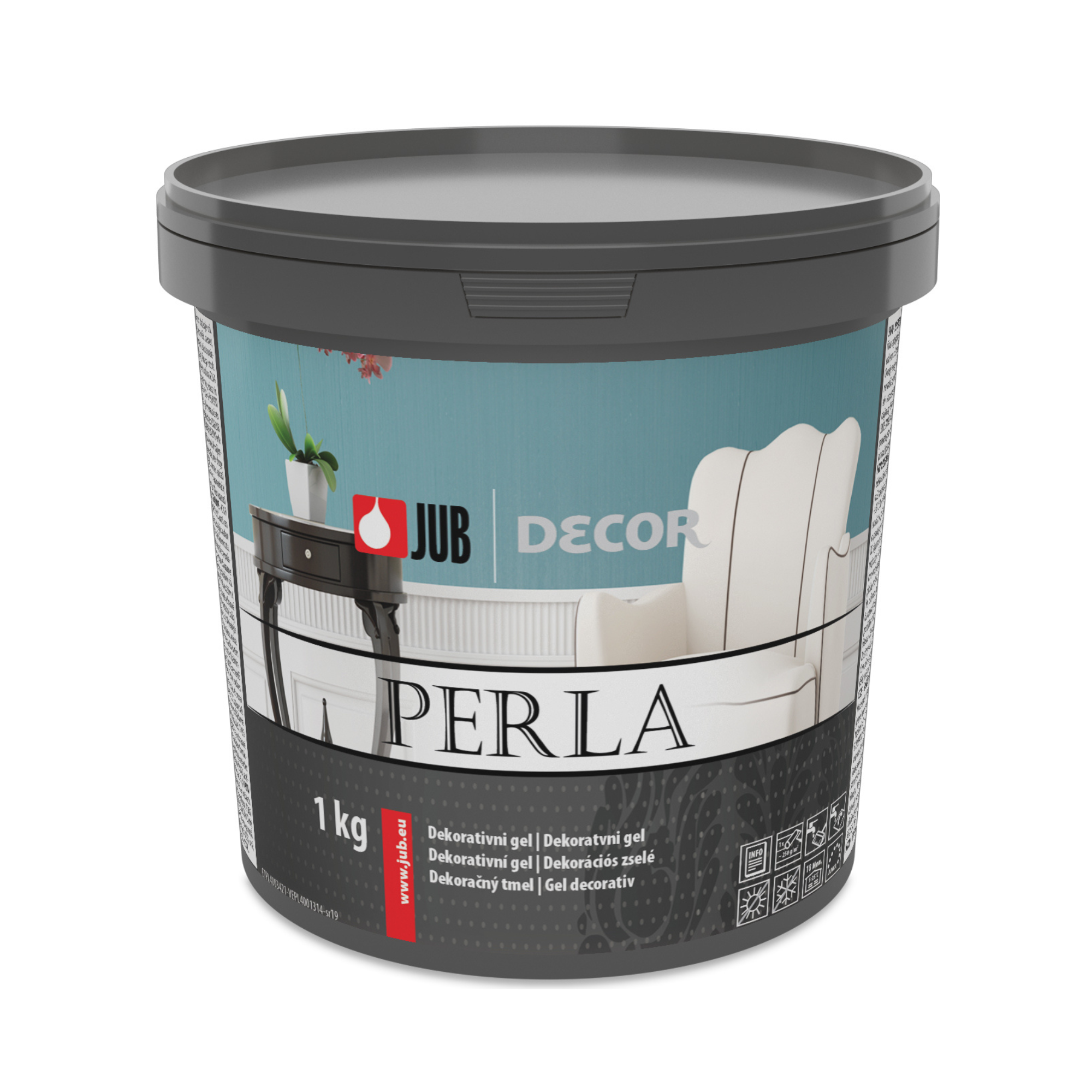 JUB DECOR Perla akrylátový omyvatelný gel na zeď 1 kg