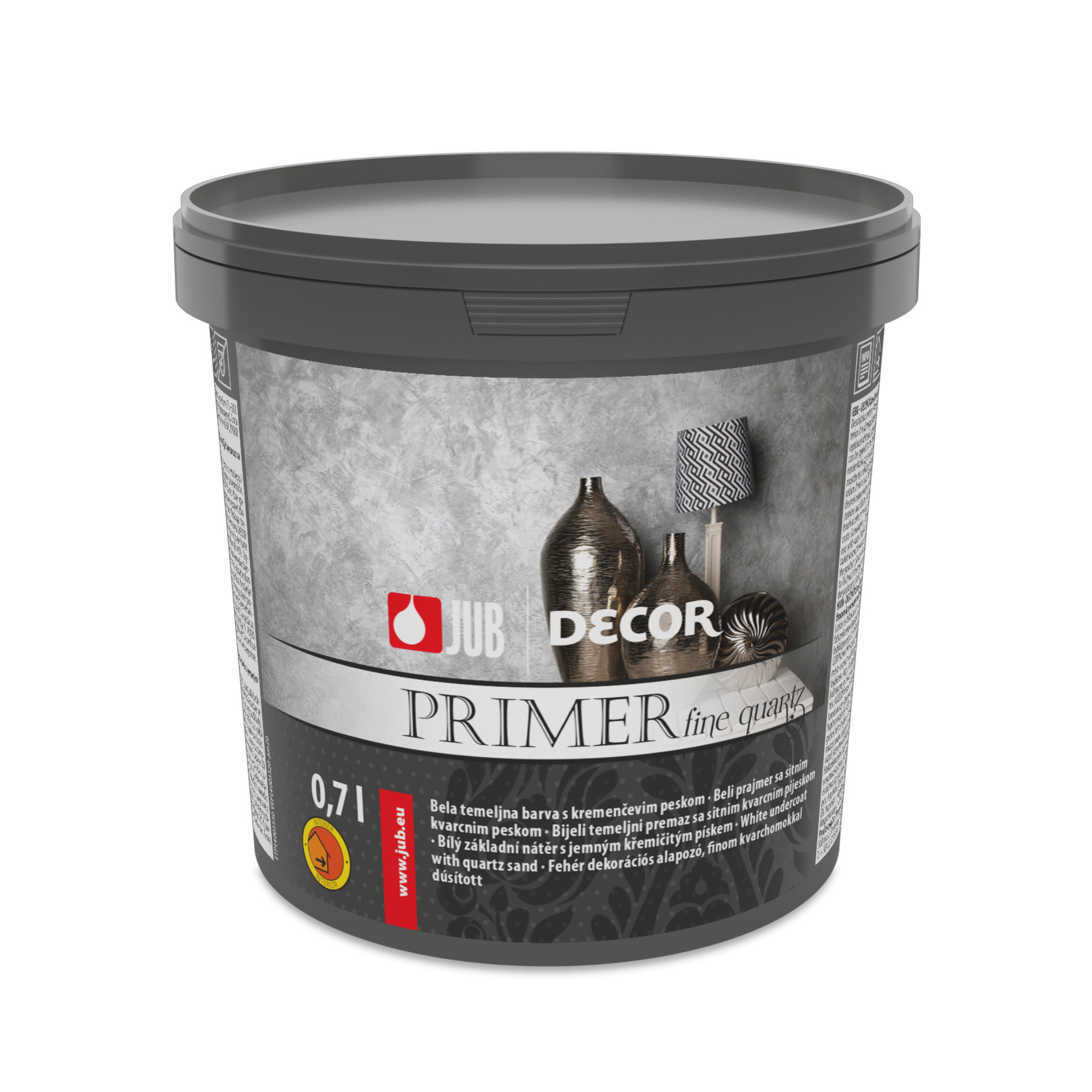 JUB DECOR Primer fine quartz bílý vodou ředitelný základní nátěr 0,7 l
