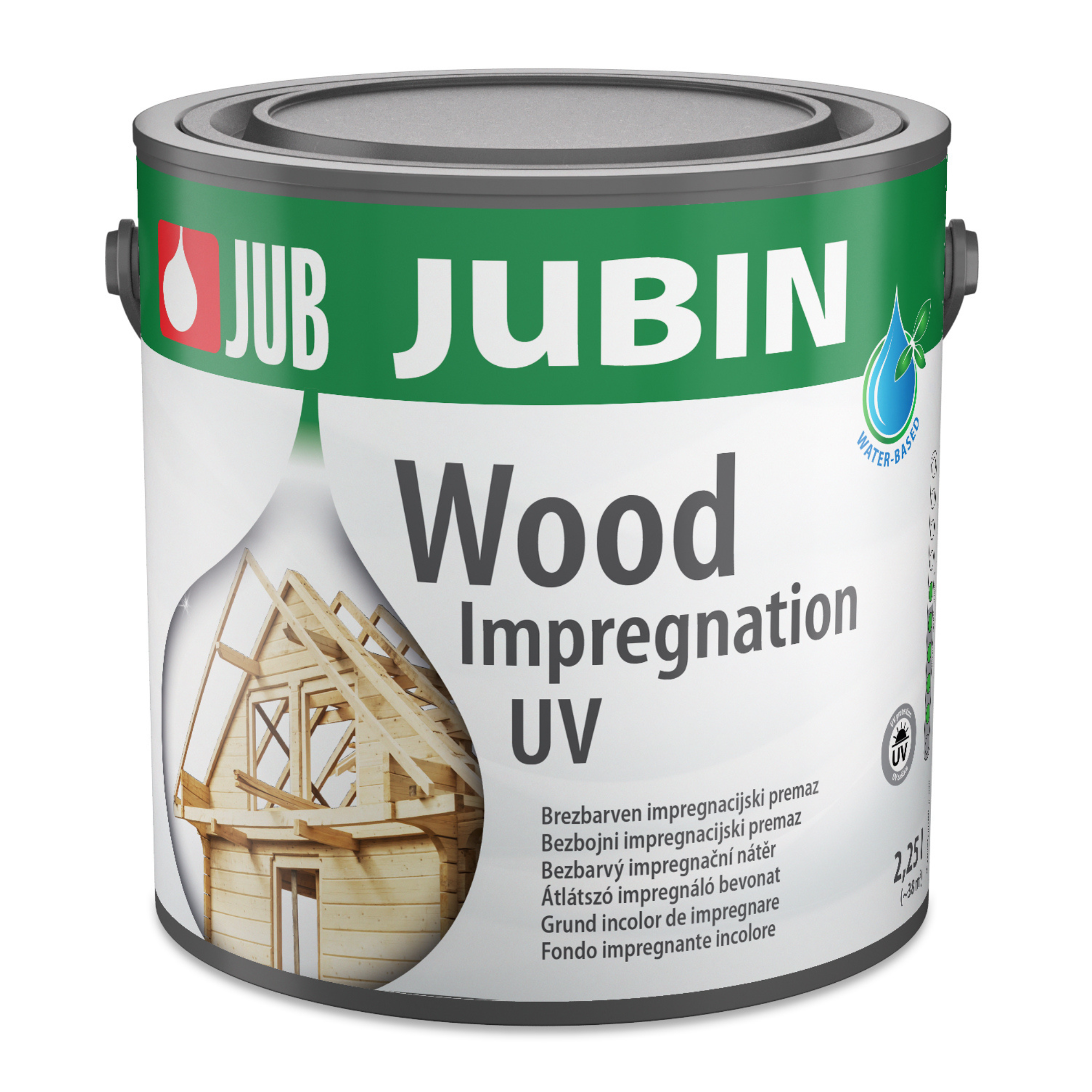 JUB JUBIN Wood impregnation UV biocidní impregnační nátěr na dřevo 2,25 l
