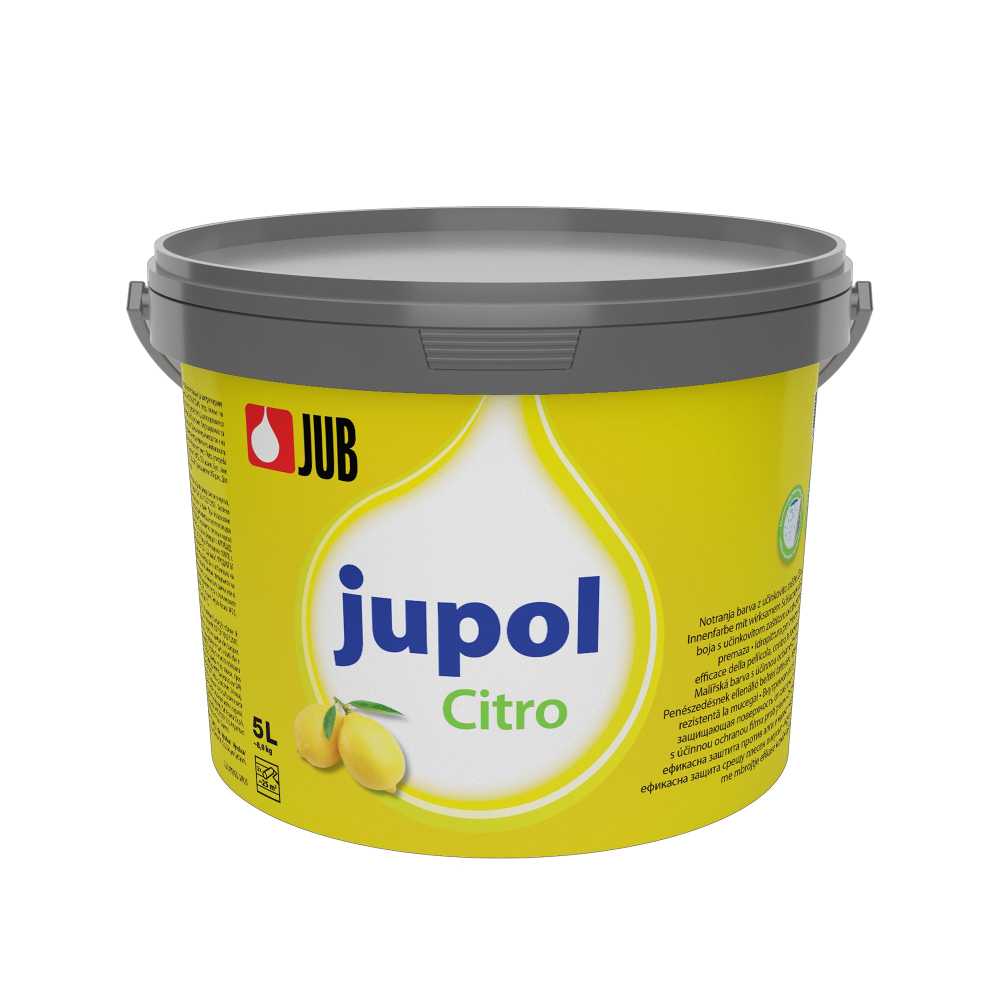 JUB JUPOL Citro bílá interiérová protiplísňová malířská barva na zeď 5 l