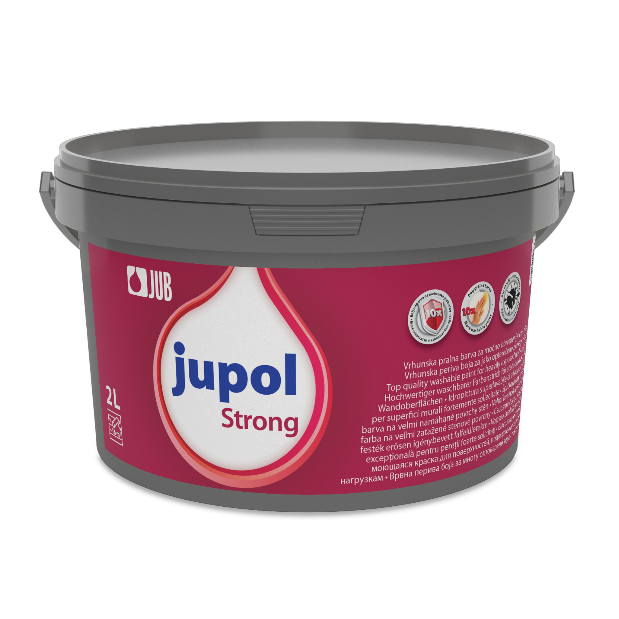 JUB JUPOL Strong Protect vysoce odolná omyvatelná malířská barva 2 l