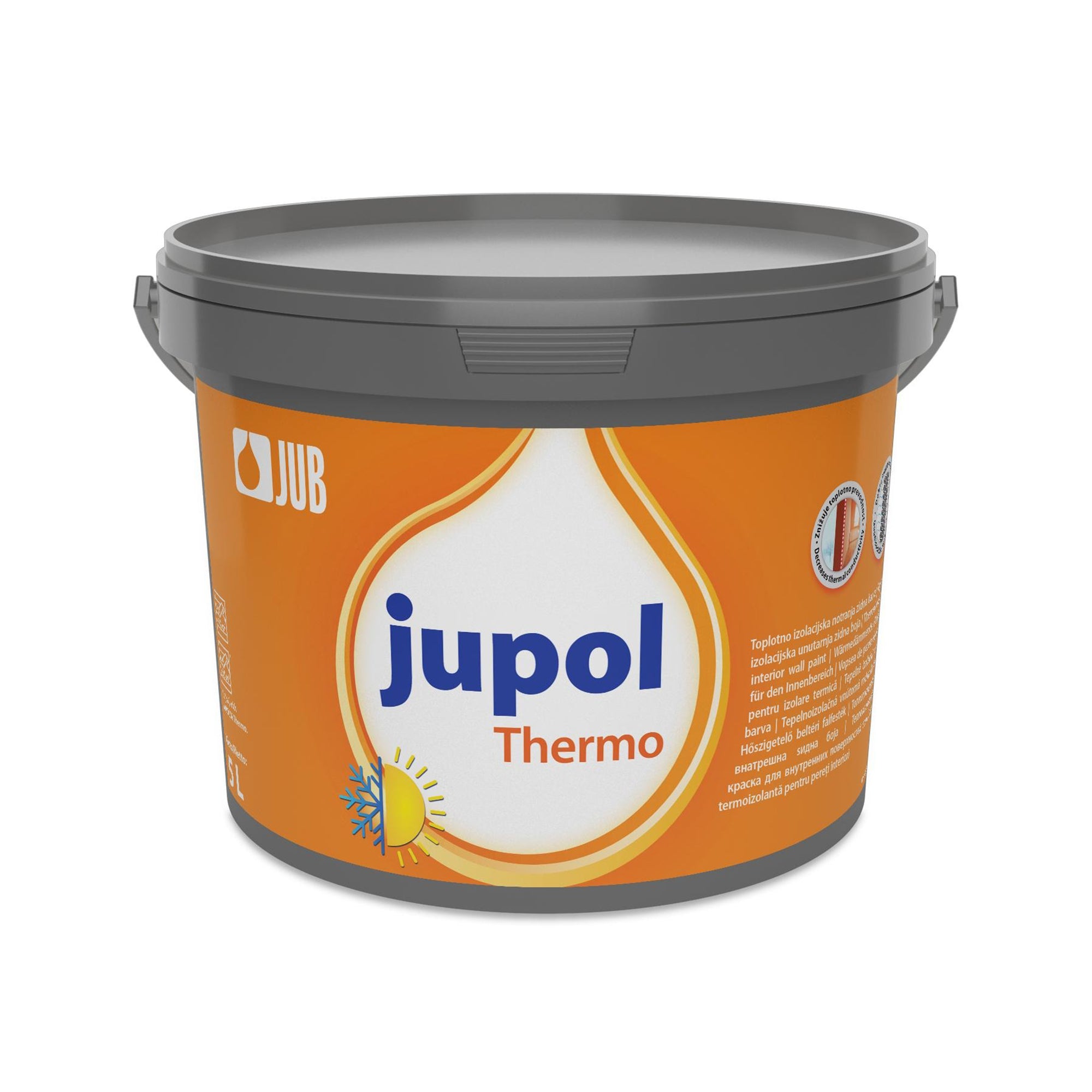 JUB JUPOL Thermo bílá tepelně izolační interiérová malířská barva na zeď 5 l