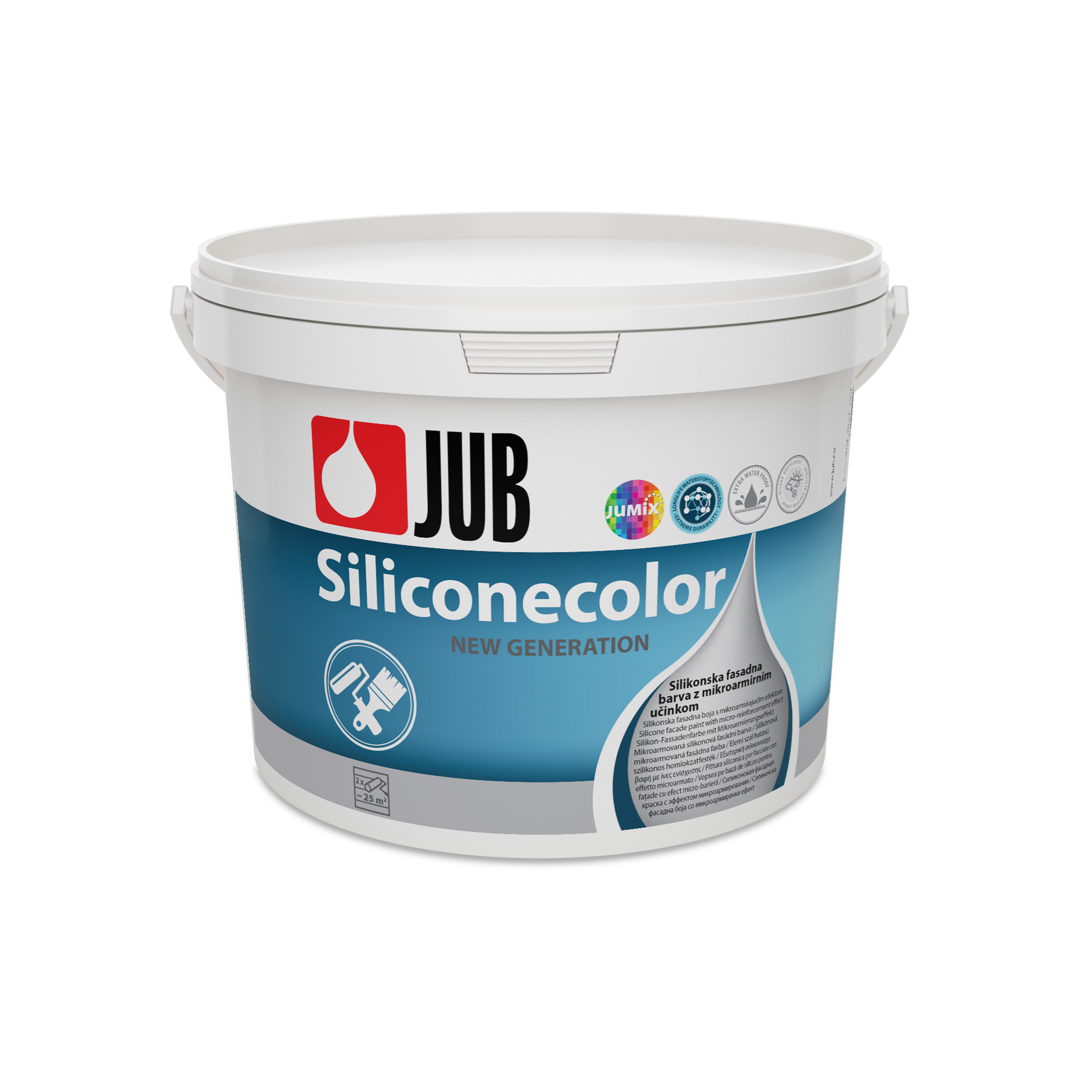 JUB SILICONECOLOR bílá silikonová fasádní barva 5 l