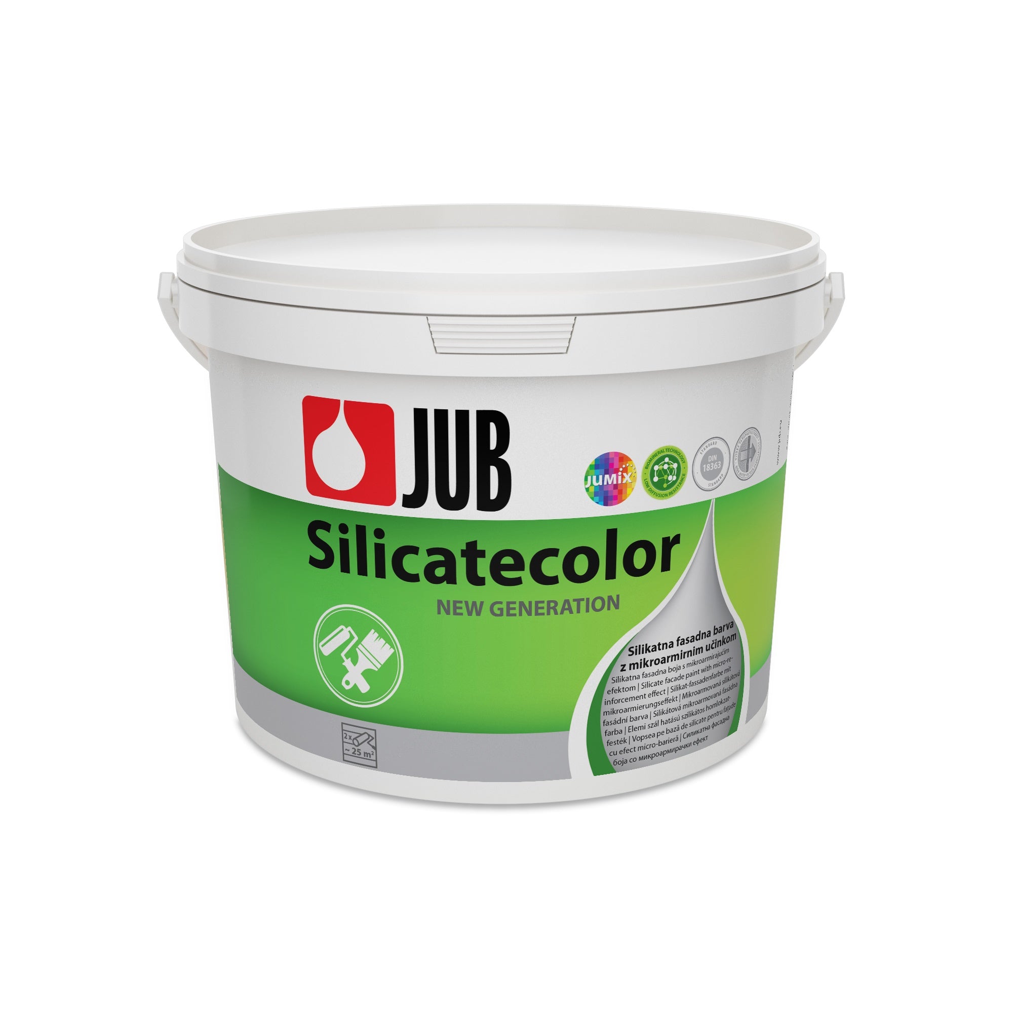JUB Silicatecolor mikroarmovaná silikátová fasádní barva 5 l