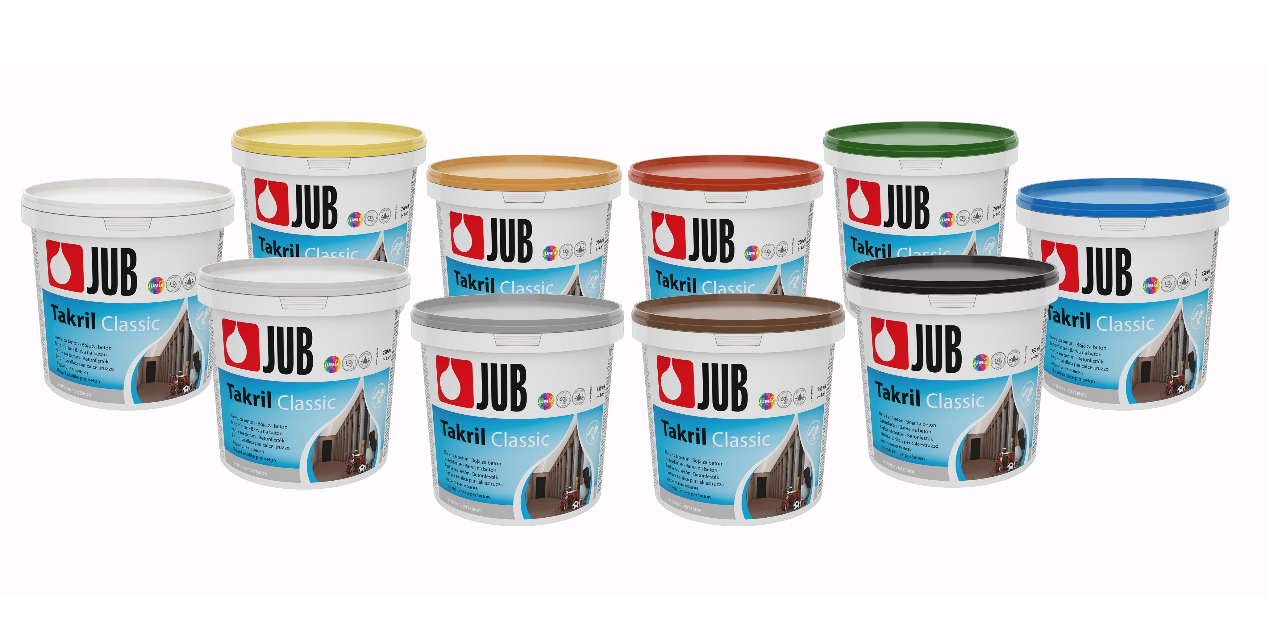JUB TAKRIL Classic Akrylátová disperzní barva na beton 0,75 l