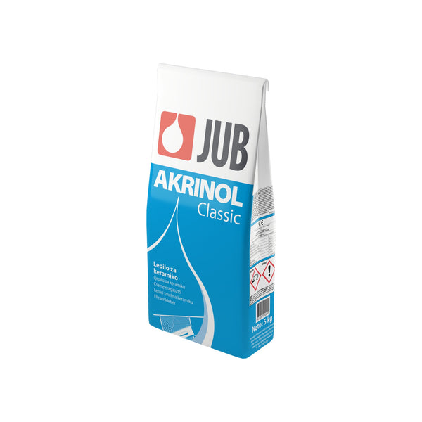 JUB AKRINOL Classic stavební lepidlo na keramické obklady, dlažby a pórobetón 5 kg