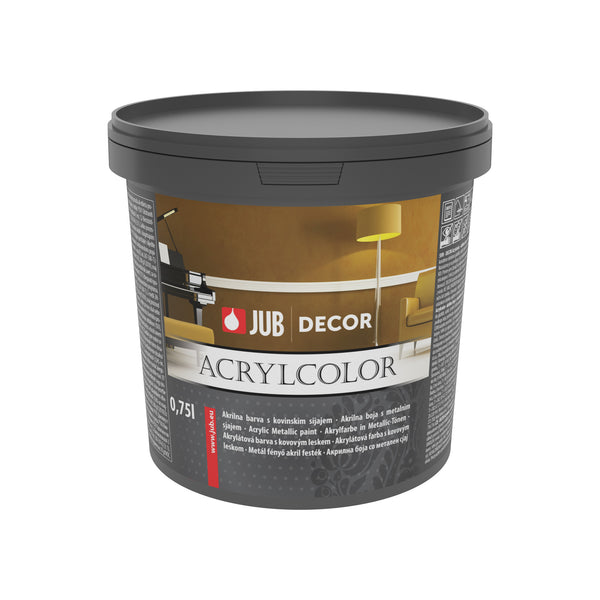 JUB DECOR Acrylcolor akrylátová metalická fasádní barva 0.75 l