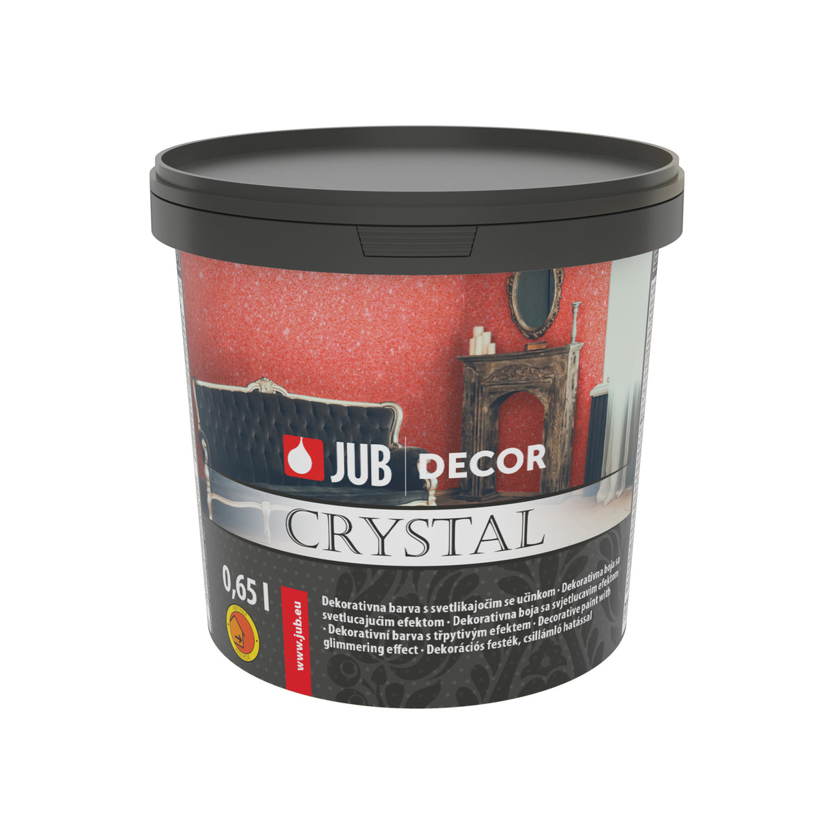 JUB DECOR Crystal dekorativní barva s třpytivým efektem 0.65 l