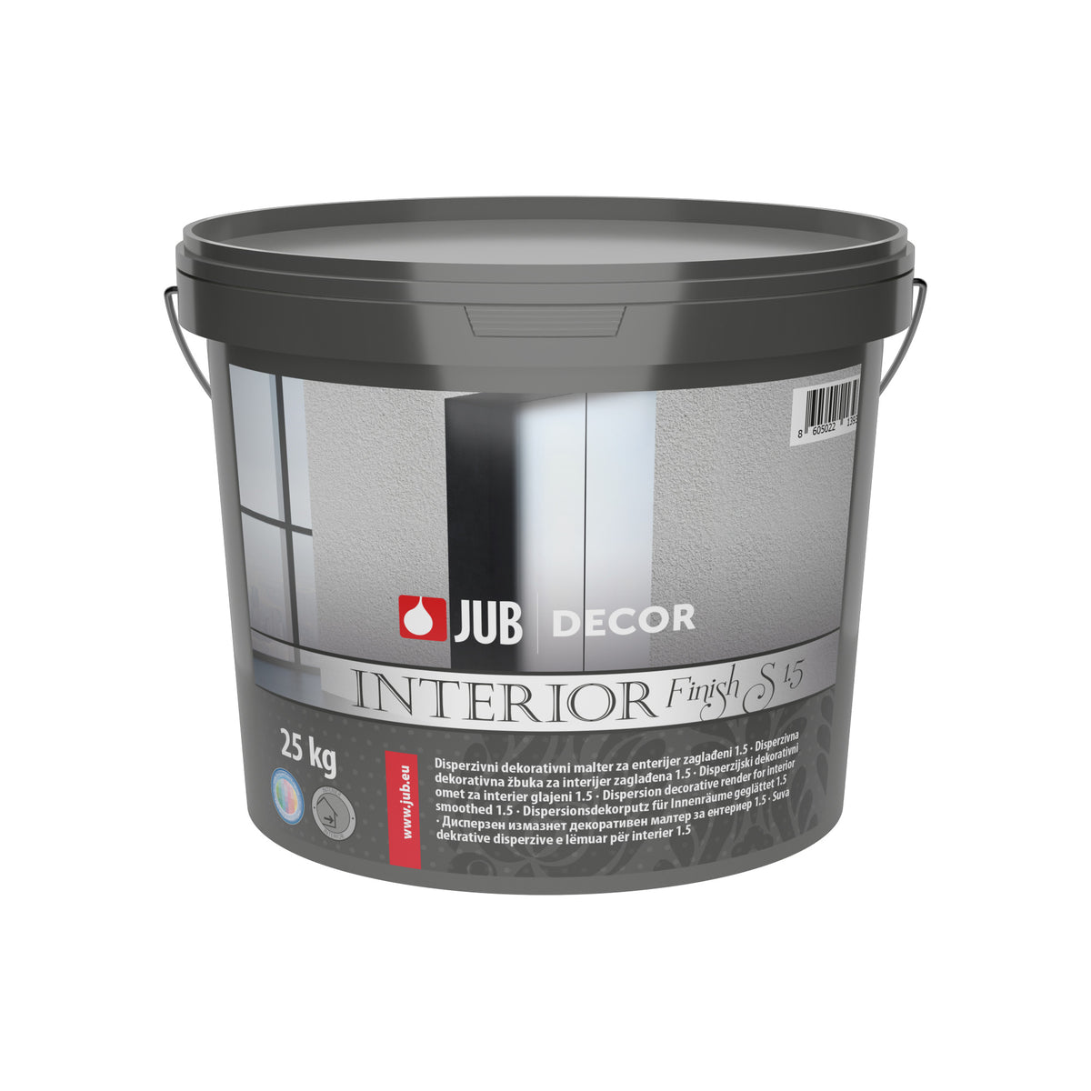 JUB DECOR Interior finish S vnitřní dekorativní hlazená omítka 25 kg