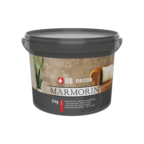 JUB DECOR Marmorin bílý akrylátový dekorační tmel na zeď 8 kg
