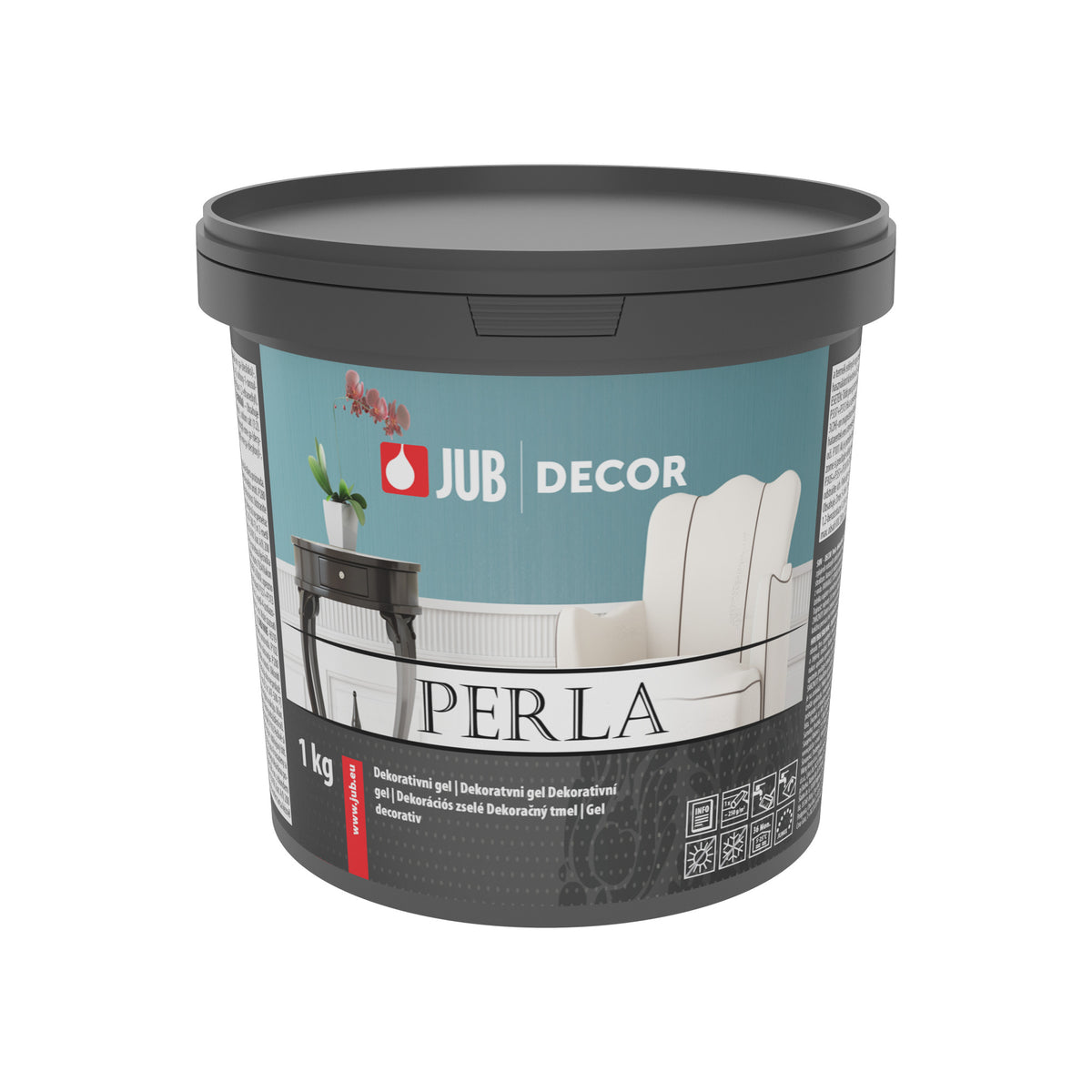 JUB DECOR Perla akrylátový omyvatelný gel na zeď 1 kg