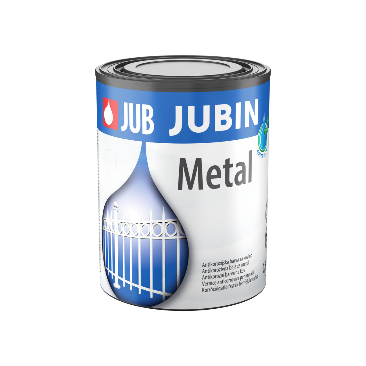 JUB JUBIN Metal akrylátová rychleschnoucí antikorozní barva na kov 0,65 l