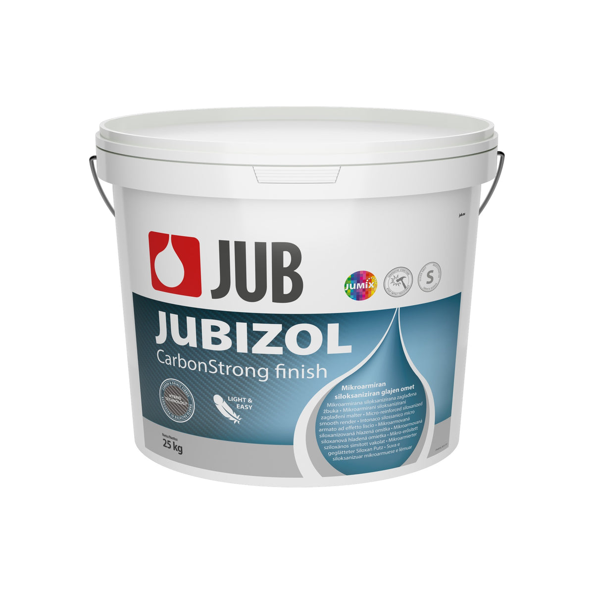 JUB JUBIZOL CarbonStrong finish S dekorativní hlazená fasádní omítka 25 kg