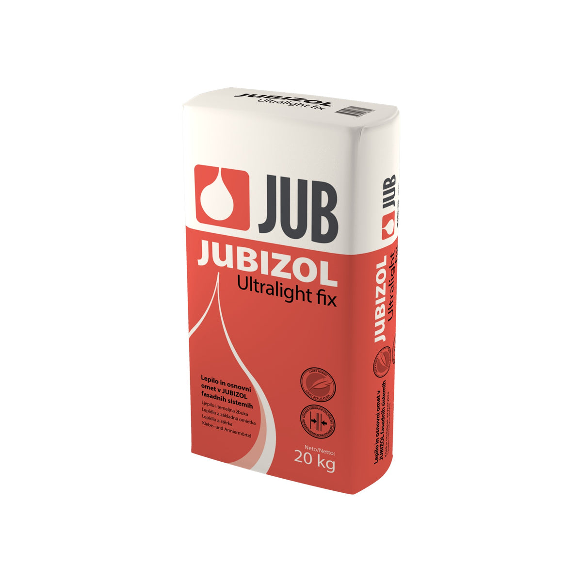 JUB JUBIZOL Ultralight fix Lehká lepicí malta a základní omítka na polystyren a minerální vatu 20 kg