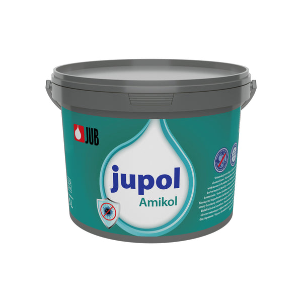 JUB JUPOL Amikol bílá omyvatelná malířská barva na zeď 5 l