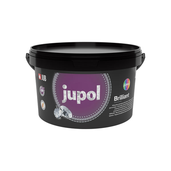 JUB JUPOL Brilliant bílá interiérová omyvatelná malířská barva na zeď 2 l