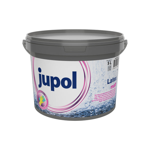 JUB JUPOL Latex matt bílá latexová omyvatelná malířská barva na zeď 5 l