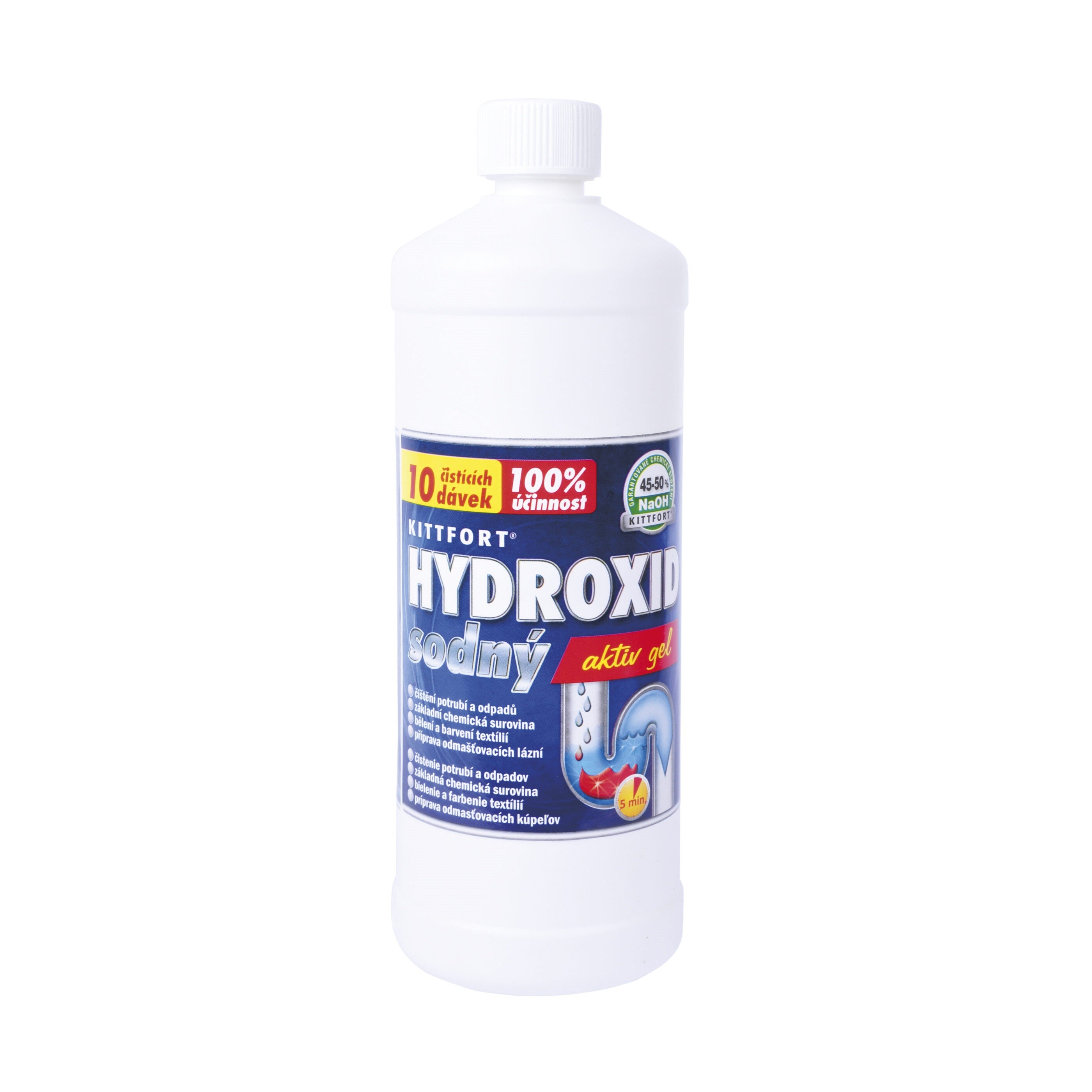 KITTFORT HYDROXID sodný gel 1 l