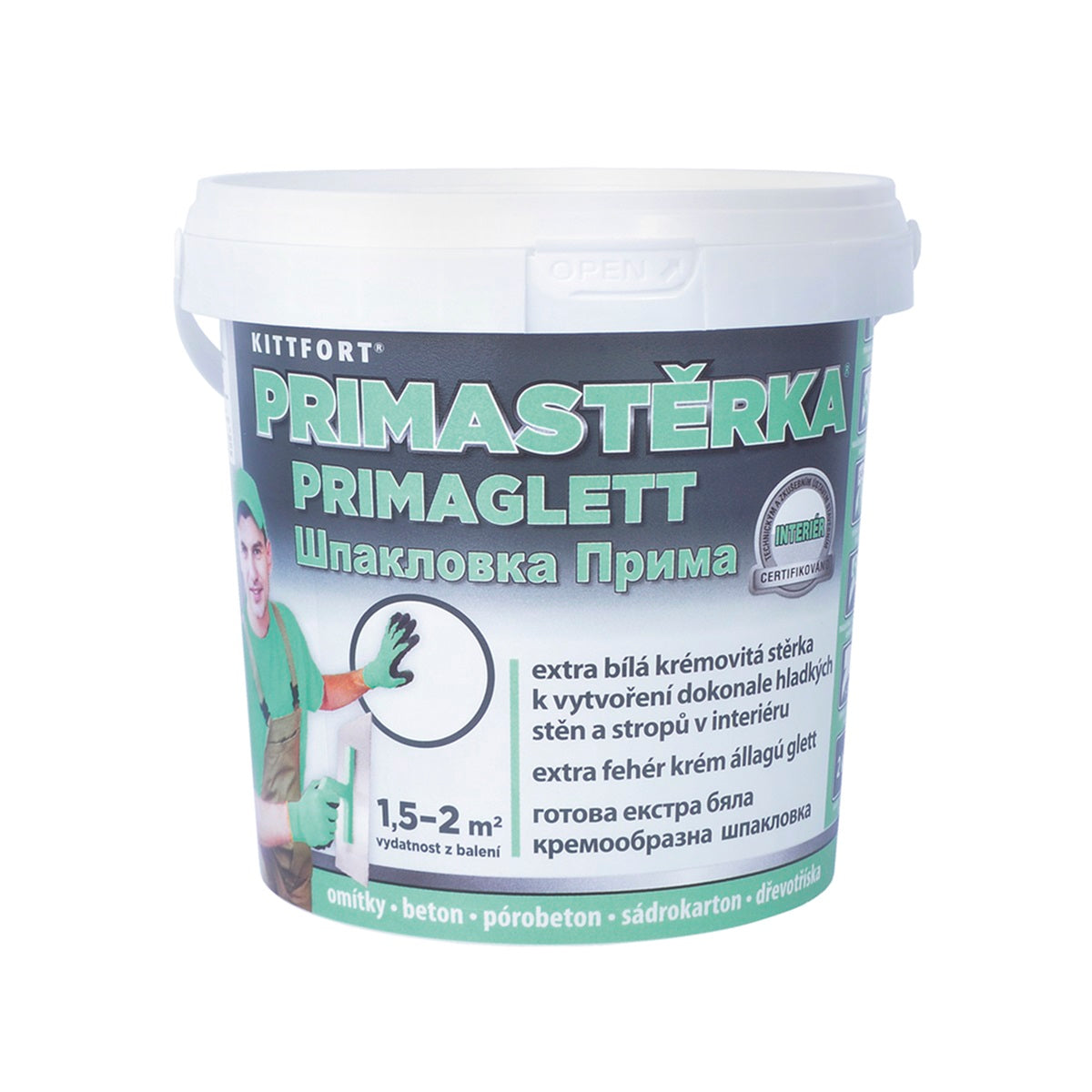 KITTFORT PRIMASTĚRKA Extra bílá krémovitá stěrka 2 kg