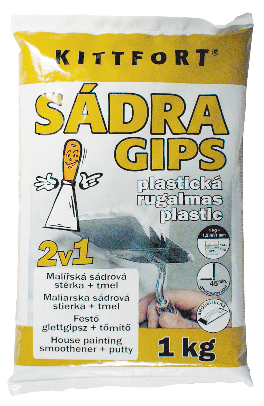 KITTFORT Sádra plastická bílá 1 kg