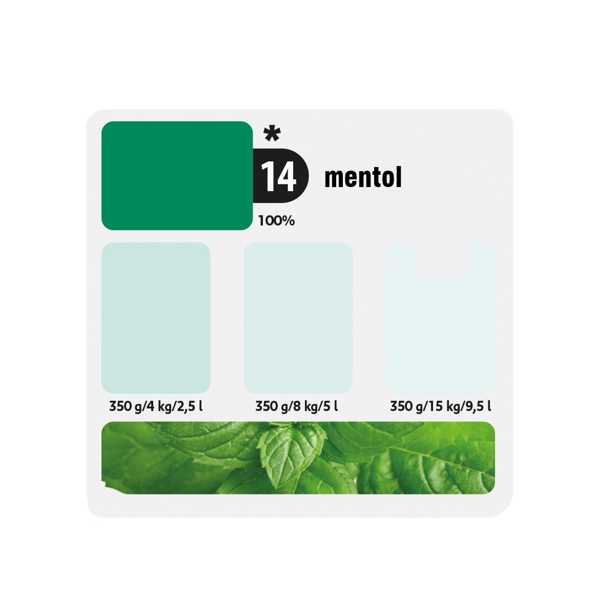 KITTFORT COLORLINE vodou ředitelná tónovací malířska barva 2v1 -14 - Mentol