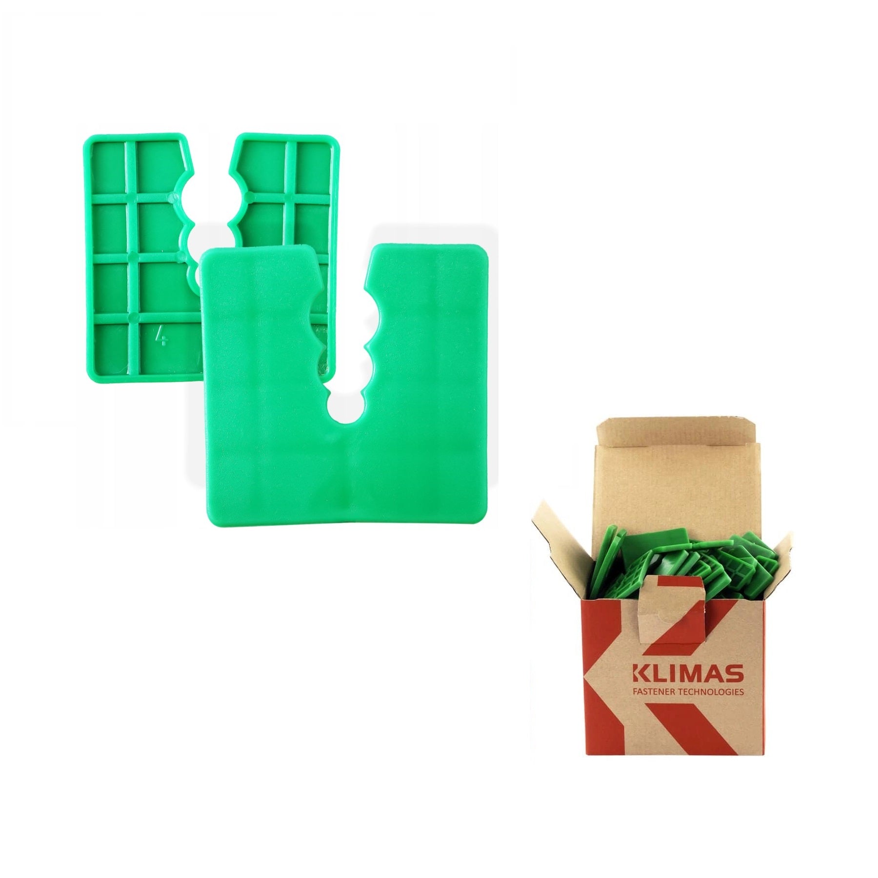 KLIMAS Wkret-met Distanční podložky 50x50mm - PVC 4 mm