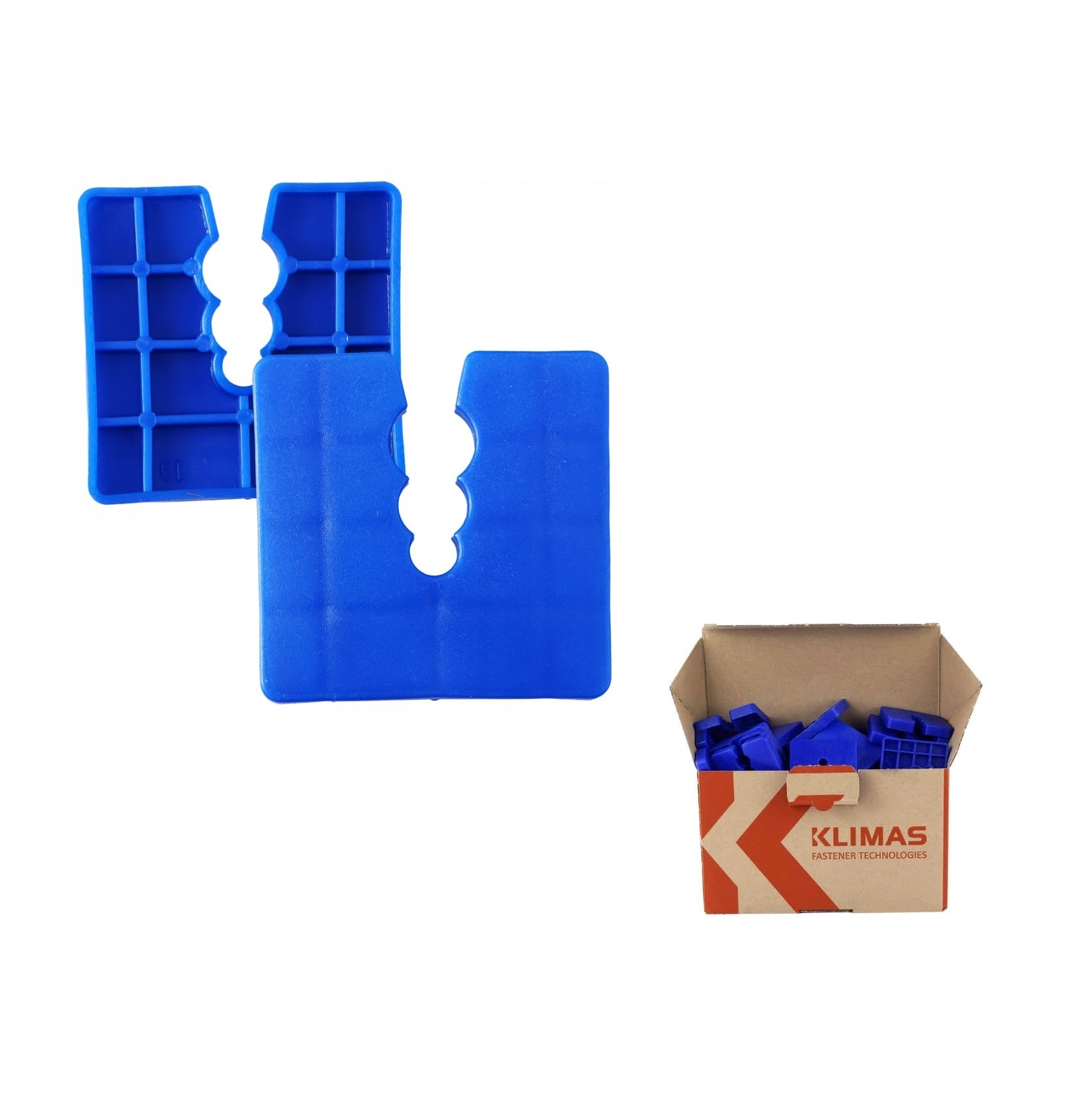 KLIMAS Wkret-met Distanční podložky 50x50mm - PVC 8 mm