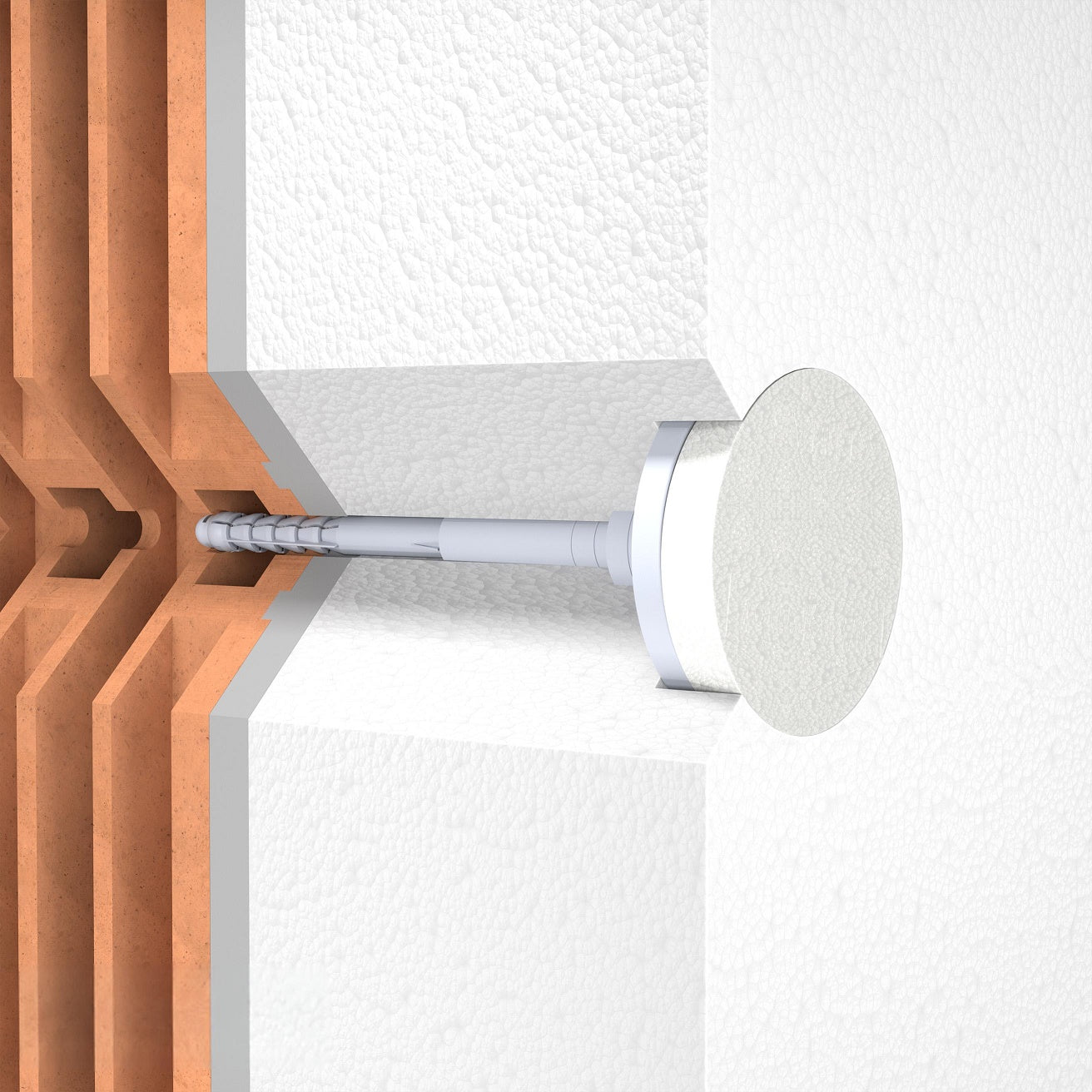 KLIMAS Wkret-met ECO-DRIVE S Talířová hmoždinka s kovovým šroubem Ø8 mm