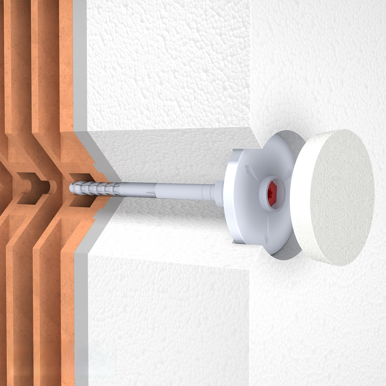 KLIMAS Wkret-met ECO-DRIVE Talířová hmoždinka s kovovým šroubem Ø8 mm