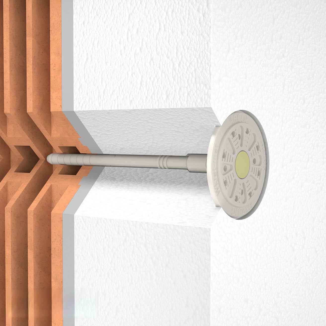 KLIMAS Wkret-met FIXPLUG Talířová hmoždinka s plastovým trnem Ø10 mm