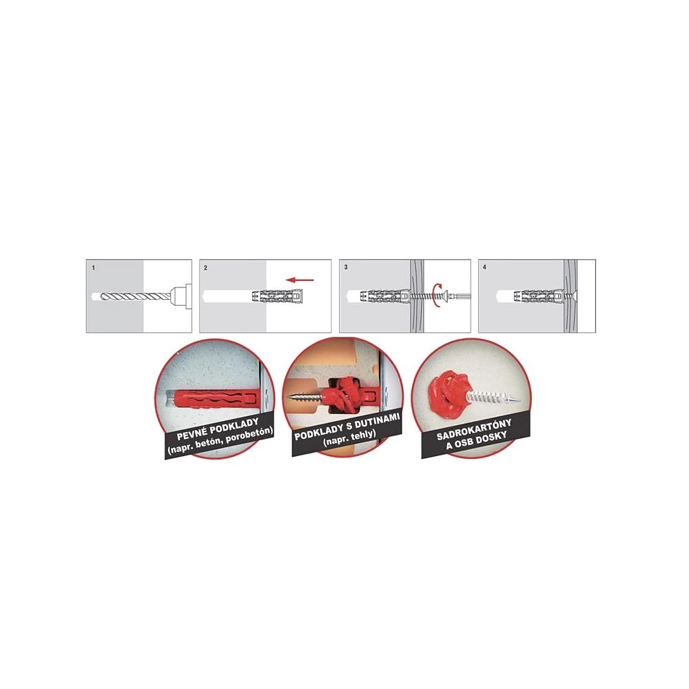 KLIMAS Wkret-met SFX Uzlovací hmoždinka bez vrutu