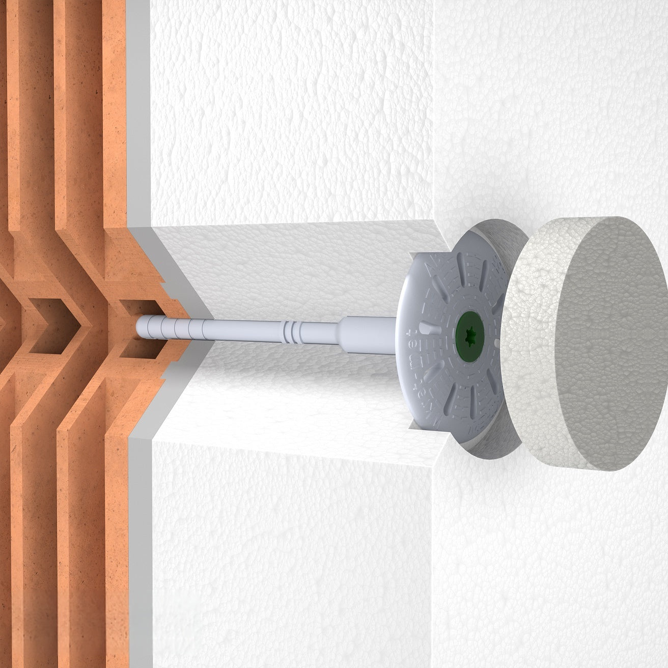 KLIMAS Wkret-met fasádní zátka pro hmoždinky ThermoDrive-V2
